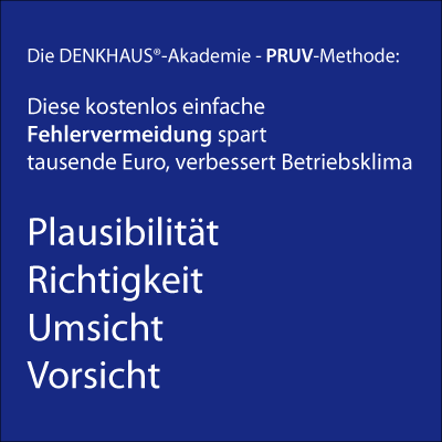 Täglich kostenlose Fehlervermeidung mit PRUV